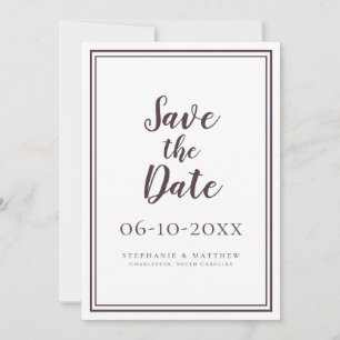 Wedding Save The Date Cassis Script Simple Modern