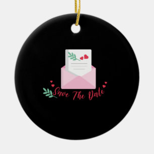 Wedding Save The Date Ceramic Tree Decoration