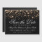 Wedding Save The Date Gold Midnight Glam