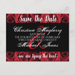 wedding save the date invitation postcard