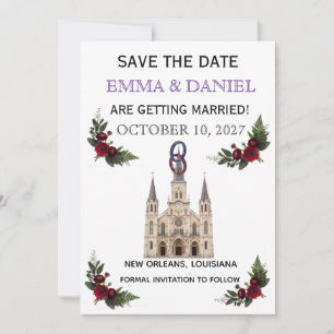 wedding save the date invitations new orleans la