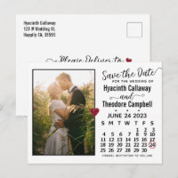 Wedding Save the Date June 2023 Calendar Photo