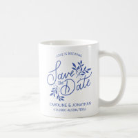 Wedding Save the Date Love is Brewing Couples Name