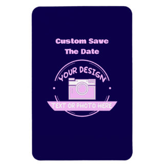 Wedding Save the Date Magnet, Custom Photo Fridge  Magnet