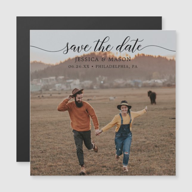 Wedding Save The Date Magnets - Save The Dates (Front/Back)