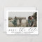 Wedding Save The Date Magnets Two Photos Black