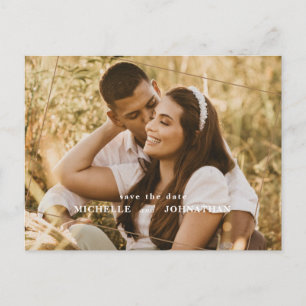Wedding Save the Date Photo Announcement Postcard
