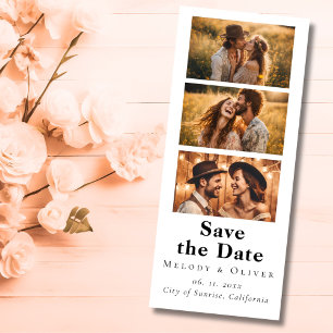 Wedding Save the Date Photo Booth QR code Boho