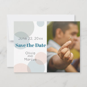 WEDDING     Save the Date PHOTO Confetti Dots