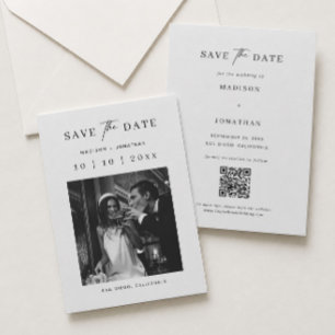 Wedding Save The Date Photo Invitation