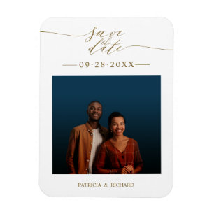 Wedding Save The Date Photo Magnet
