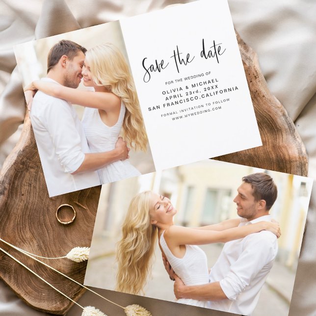 Wedding Save the Date Photo Romantic Elegant (Creator Uploaded)