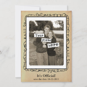 Wedding Save the Date Photo Template