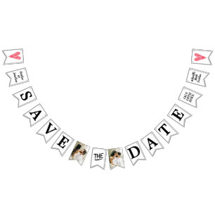 Wedding Save the Date Photos Unique Announcement Bunting