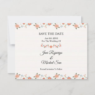 Wedding Save the Date PostCard