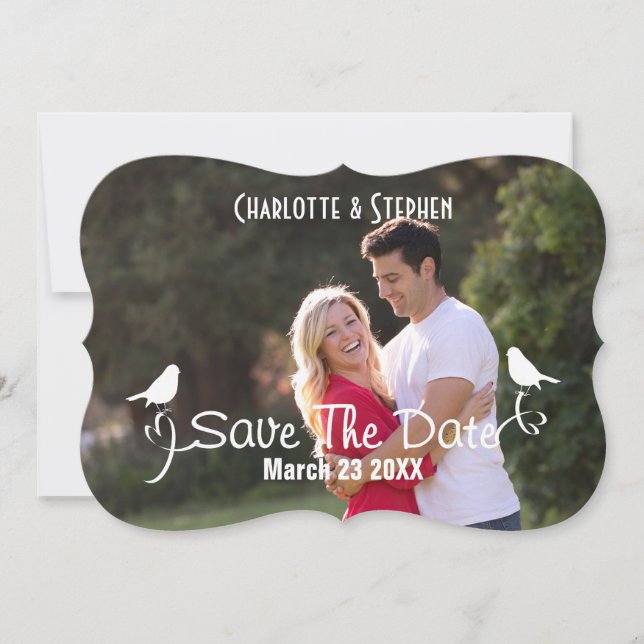Wedding Save The Date Scottish Tartan Plaid Script (Front)
