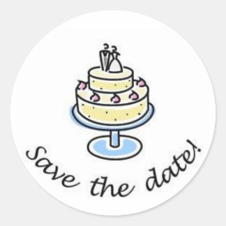 Wedding Save the Date Sticker