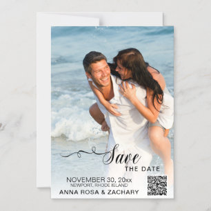 *~* WEDDING SAVE the DATE - Website QR AR6 Magnetic Invitation