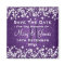 Wedding Save The Date Winter Sparkle Purple
