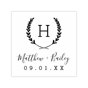 Wedding Script Return Address Stamp