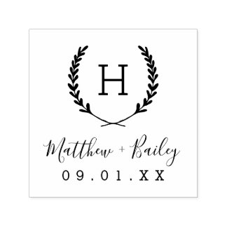 Wedding Script Return Address Stamp