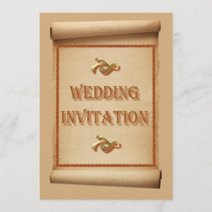 Wedding Scroll Wedding Invitation
