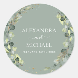 Wedding Seal Eucalyptus Sage Green Greenery