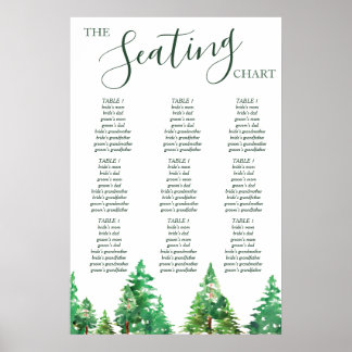 WEDDING SEATING CHART