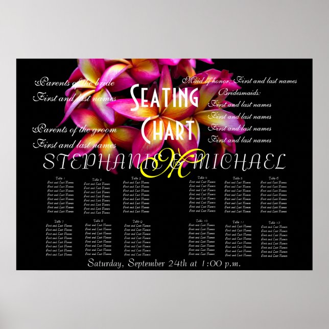 Wedding Seating Chart  (Front)