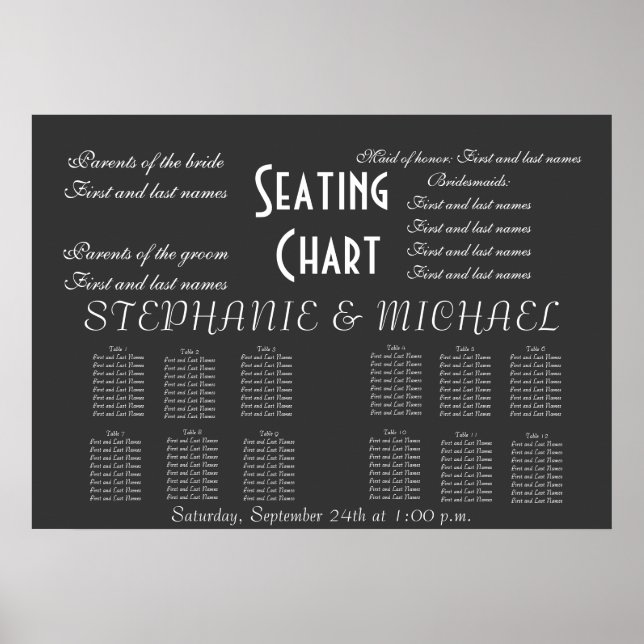 Wedding Seating Chart (Front)