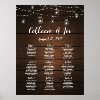 Wedding seating chart 