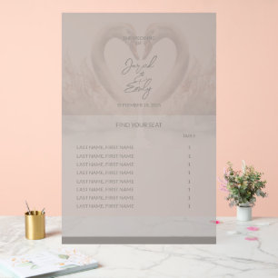Wedding Seating Chart Acrylic Sign