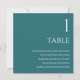 Wedding Seating Chart- Emerald Green- Invitation