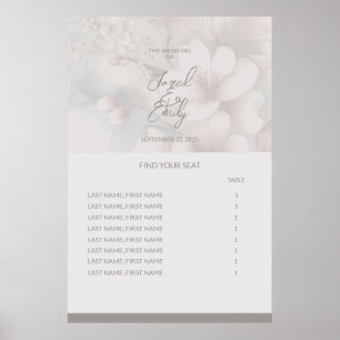 Wedding Seating Chart Poster