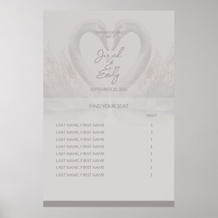 Wedding Seating Chart Poster