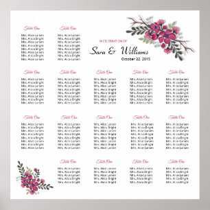 Wedding Seating Chart Template