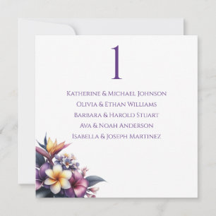 Wedding Seating Chart- Tropical Floral Invitation