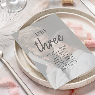 Wedding Seating Chart with Photo