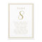 Wedding Seating List Guest Table Number Chic Gold