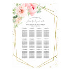 Wedding Seating Plan Geometric Blush Floral