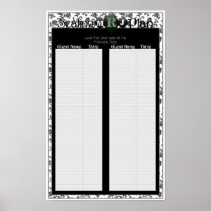 Wedding Seating Poster