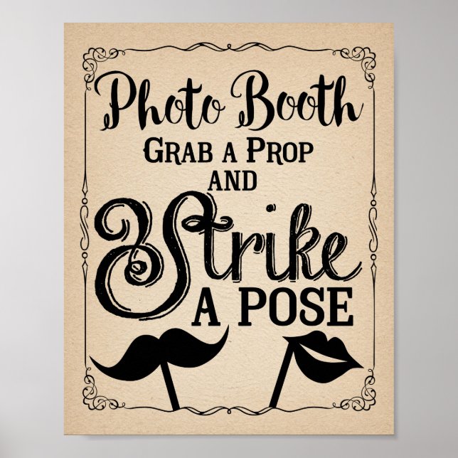 Wedding selfie photo booth sign (Front)