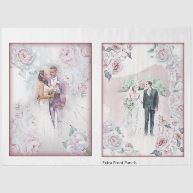 Wedding Series Design 1 Tissue Paper (Front)