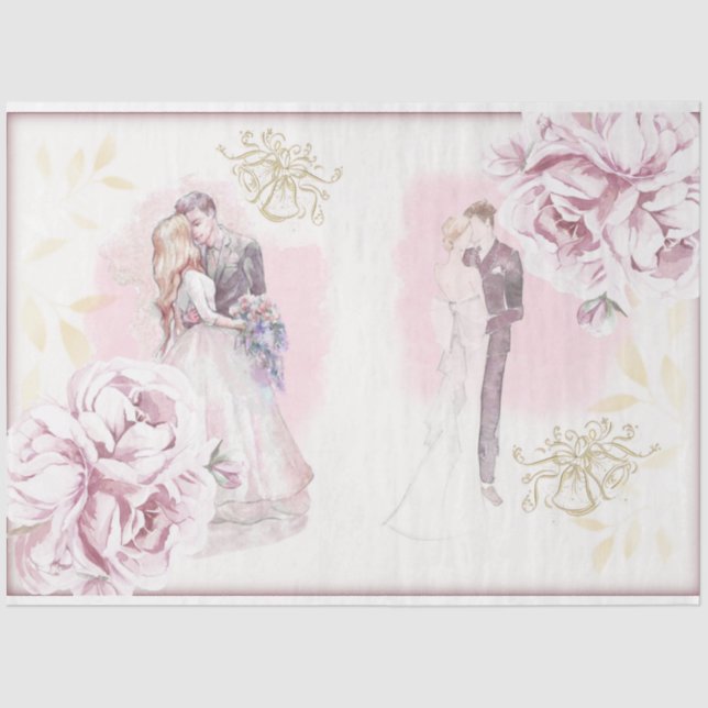 Wedding Series Design 5 Tissue Paper (Front)