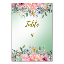 Wedding Set: Table Numbers