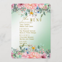 Wedding Set: The Menus