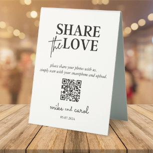 Wedding Share The Love Photo Share QR Code Pedesta