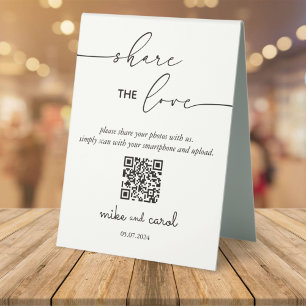 Wedding Share The Love Photo Share QR Code Pedesta