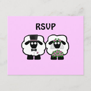Wedding Sheep RSVP Card