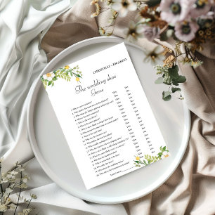 Wedding shoe game bachelorette party game Card